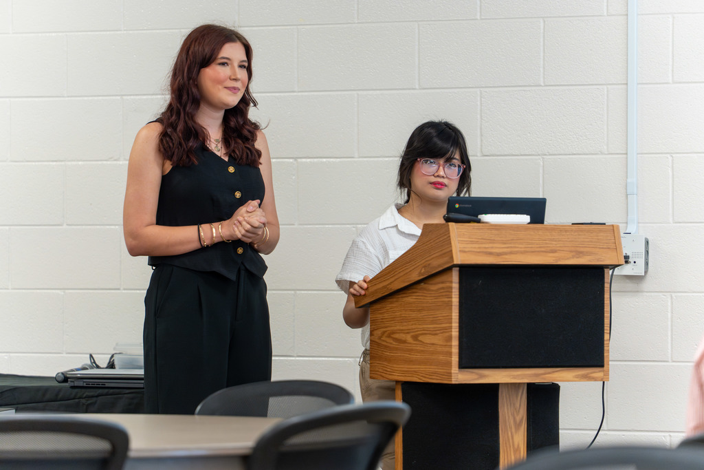 Students present at the competition.