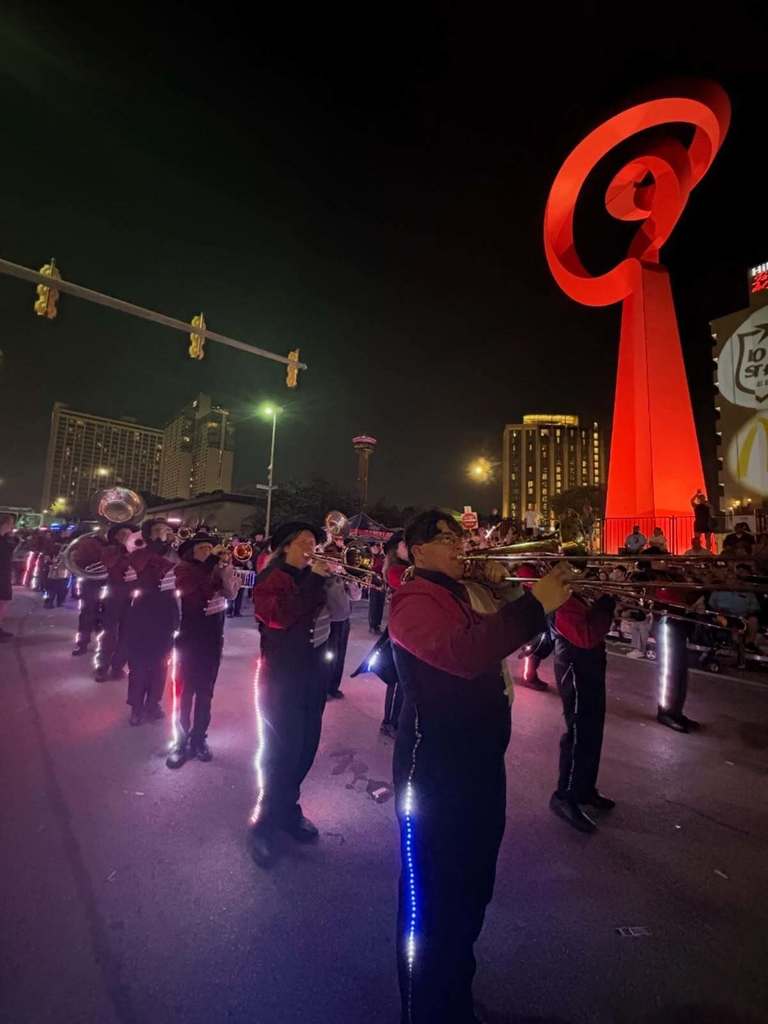 Shelby County High School band in San Antonio, TX