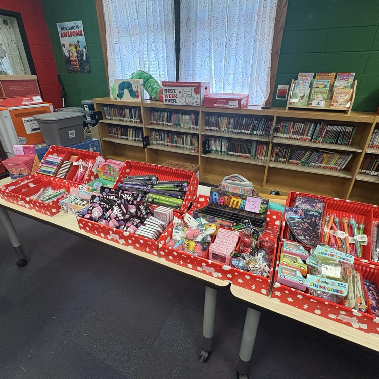 trinkets on display at book fair 