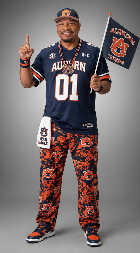 Dr. Epps in Auburn fan Gear