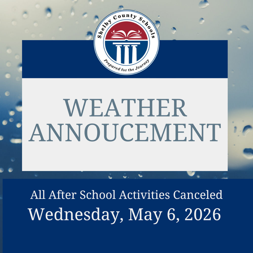 Weather Announcement: All After School Activities Canceled Wednesday, May 6, 2026