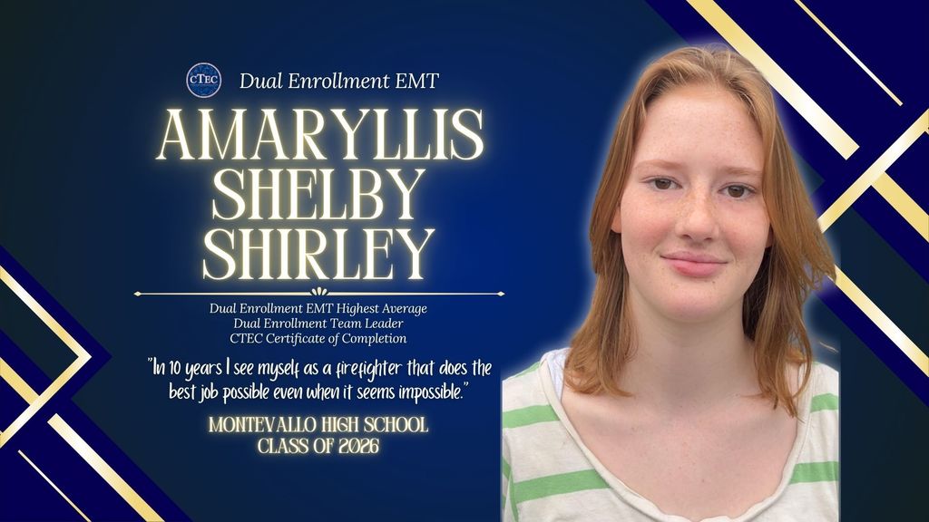 Amaryllis Shirley EMT Dual Enrollment Senior