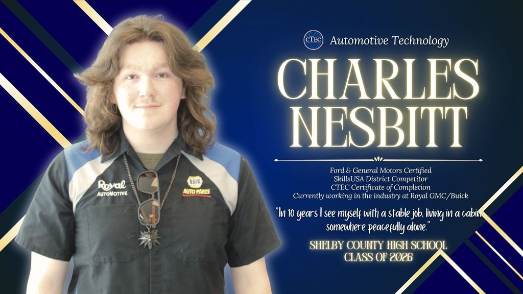 Charles Nesbitt Auto Tech Senior Student