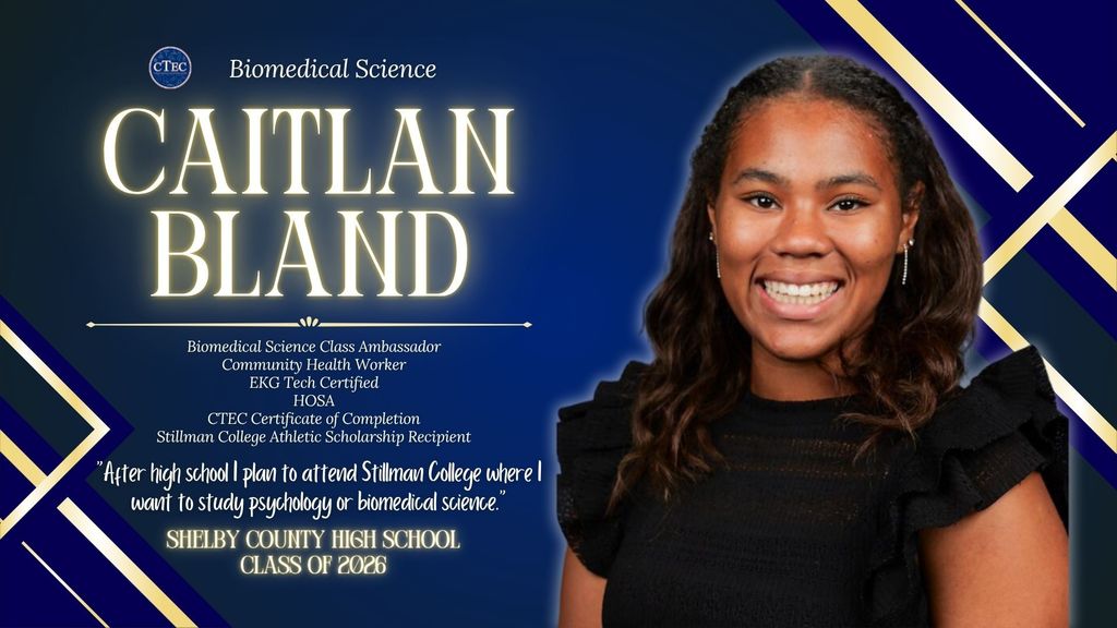 Bio Med student Caitlan Bland