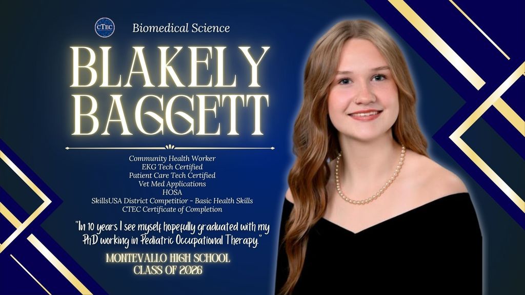 Bio Med student Blakely Baggett