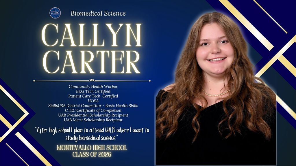 Bio Med student Callyn Carter