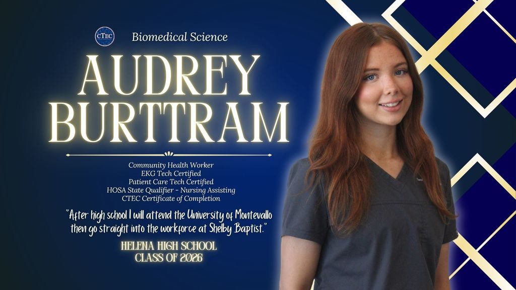 Bio Med student Audrey Burttram