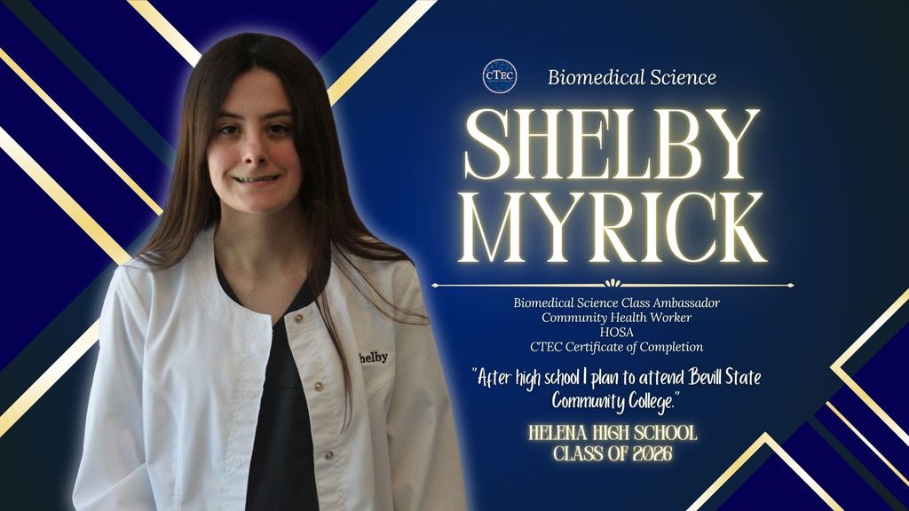 Biomed Senior Shelby Myrick