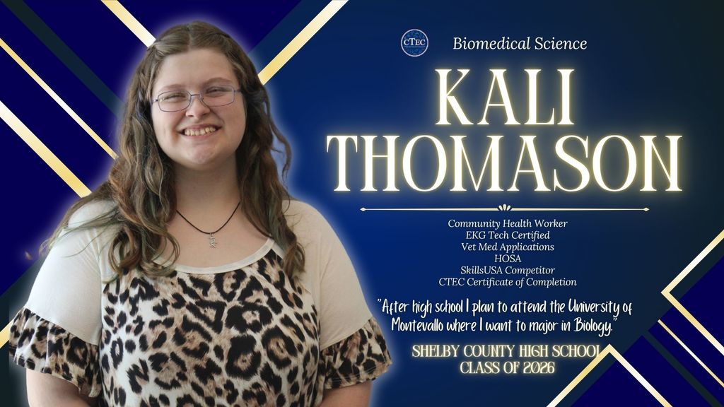 Biomed Senior Kali Thomason