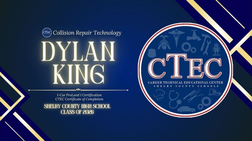 Senior Collision Repair Student Dylan King