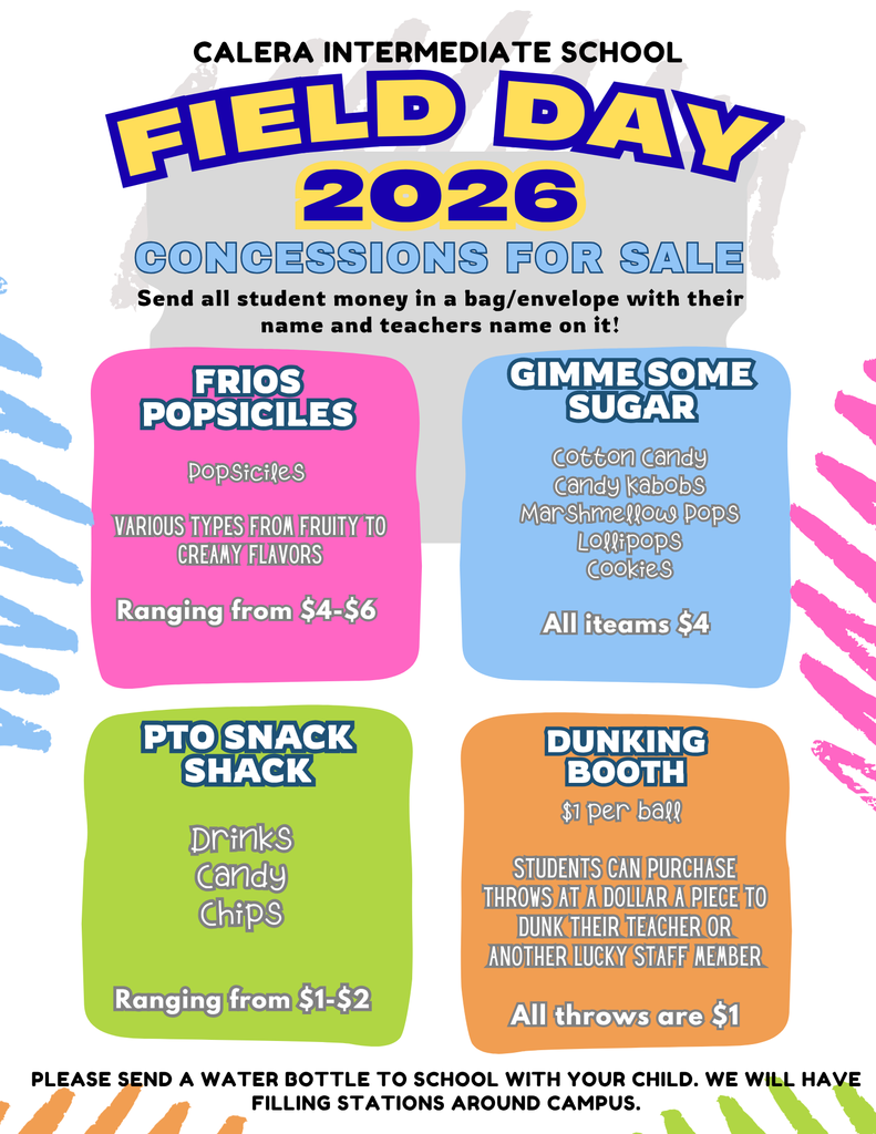 Concession Stand Prices for Field Day