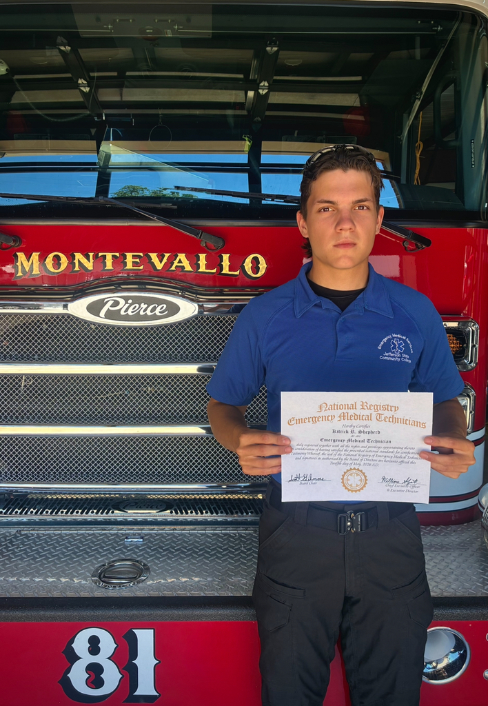 Kitrick Shepherd with his certificate