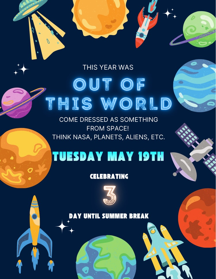 dress up day Tuesday- space