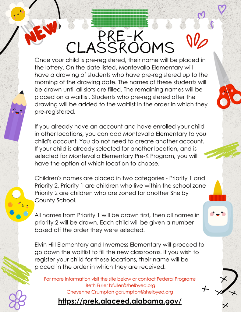 Pre-K Classroom Decorative Flyer