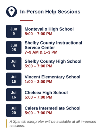 In Person Help Session