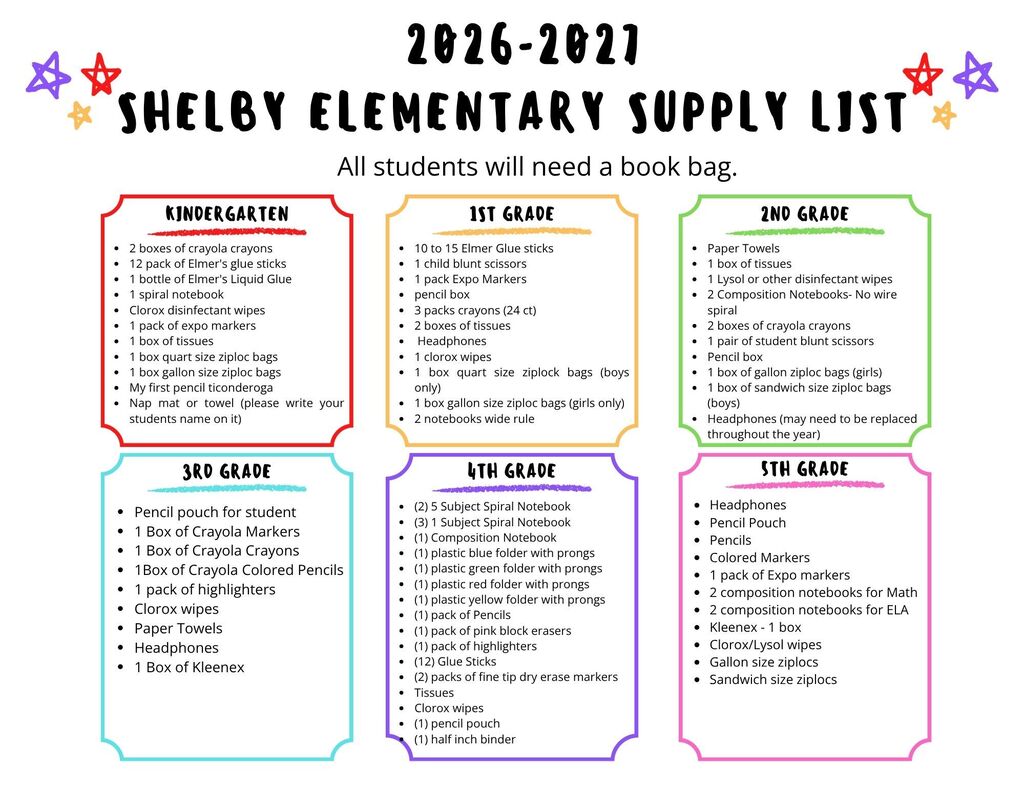 School Supply List