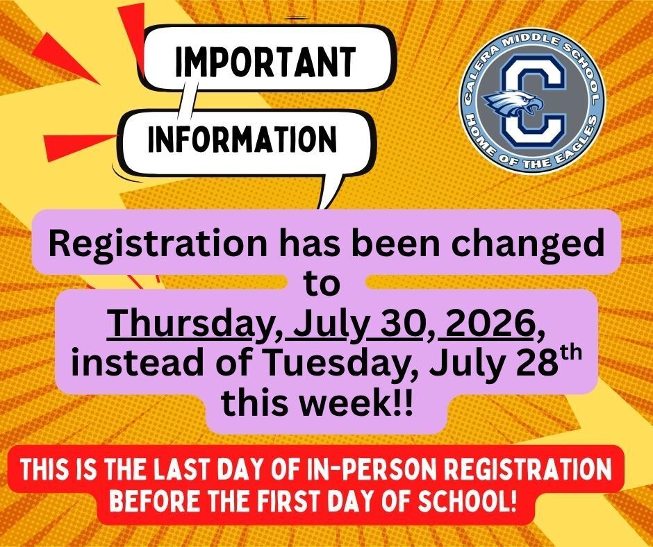 Registration announcement