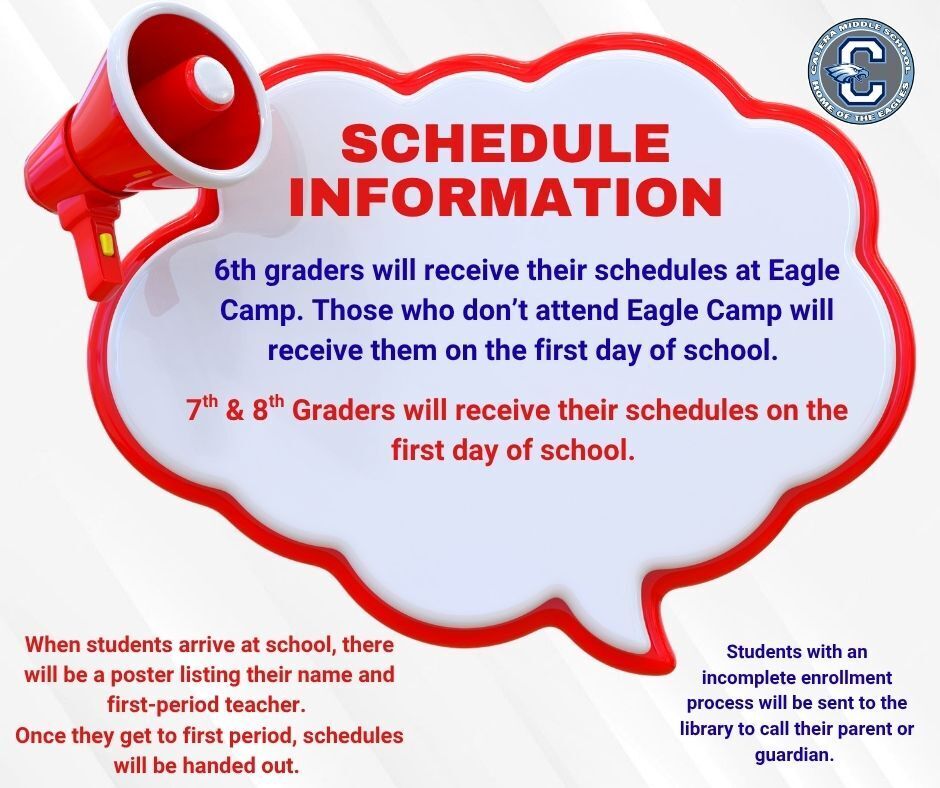 Schedule information