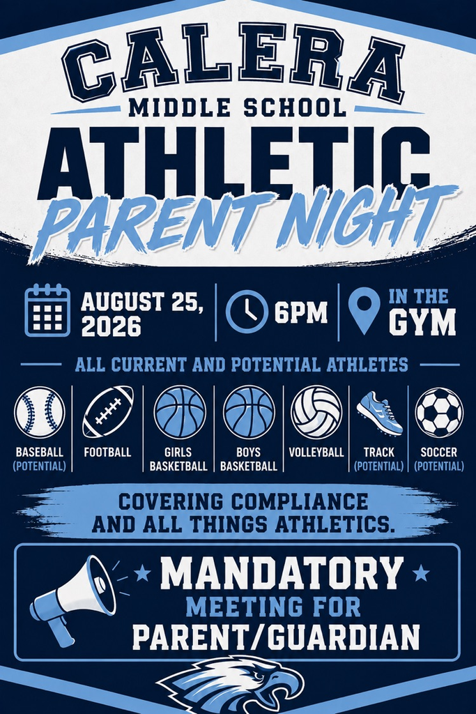 Athletic parent meeting flyer