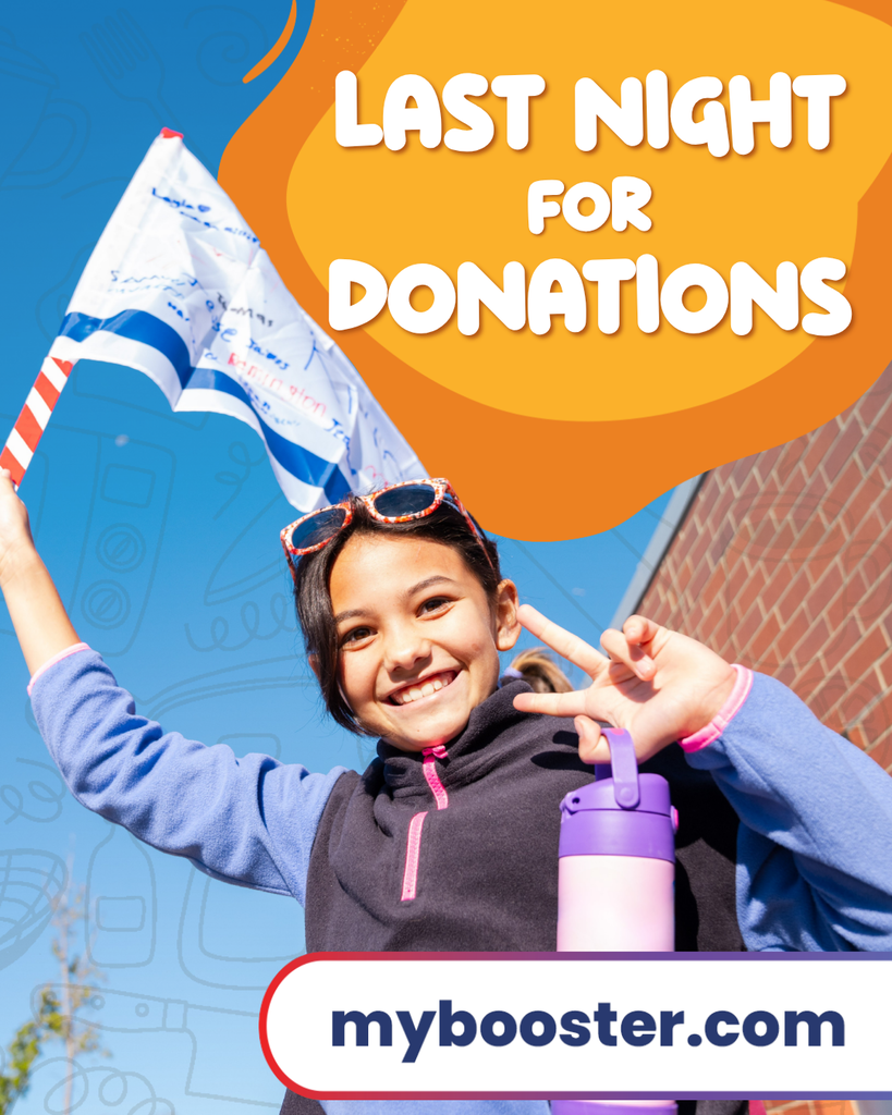 Last Night for Donations Boosterthon Flyer