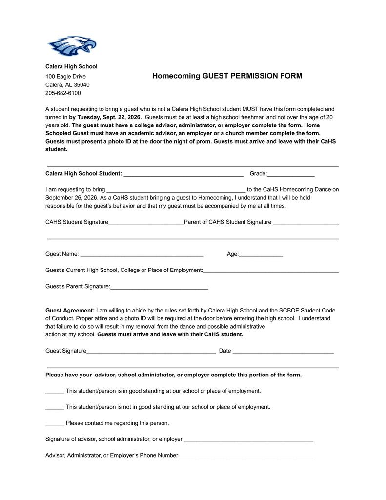 PERMISSION SLIP