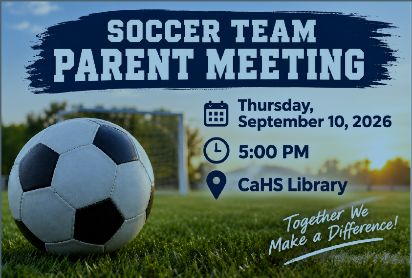 Soccer Parent Meeting Flyer