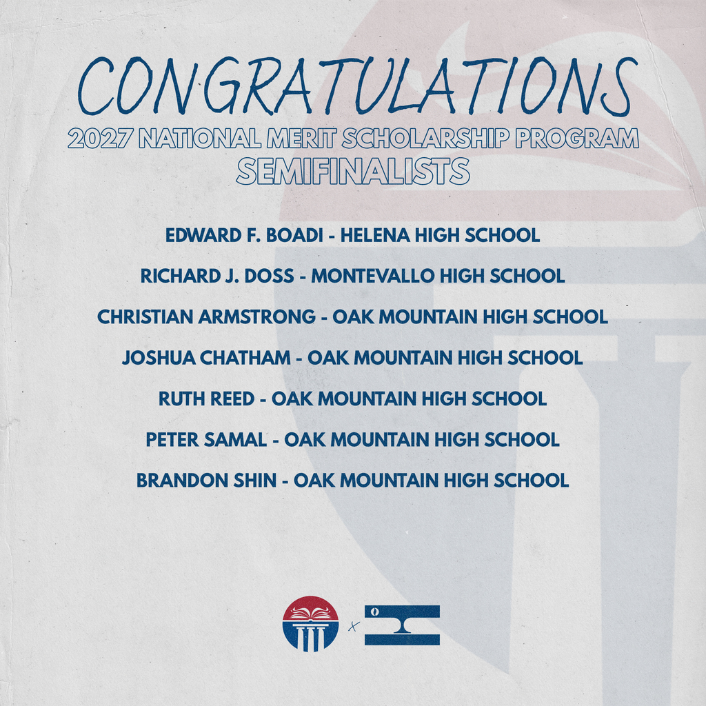 List of SCS 2027 National Merit Scholarship Program Semifinalists