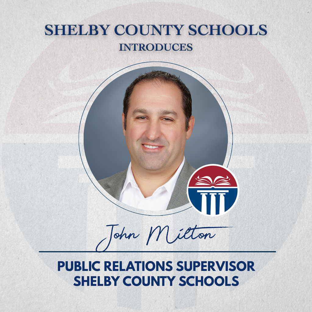 Graphic announcing Mr. Milton as Public Relations Supervisor.