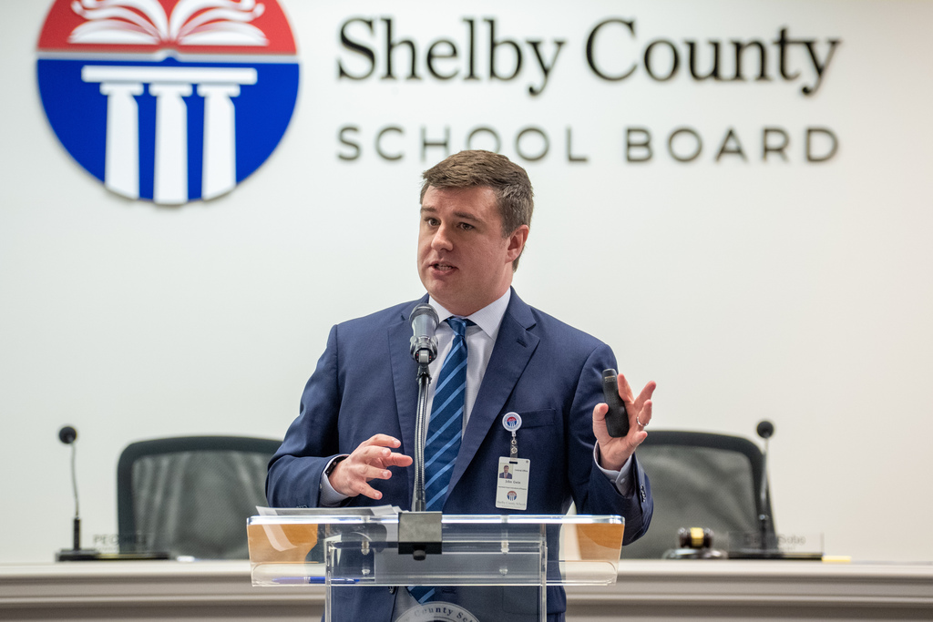 A man speaking at Shelby 101