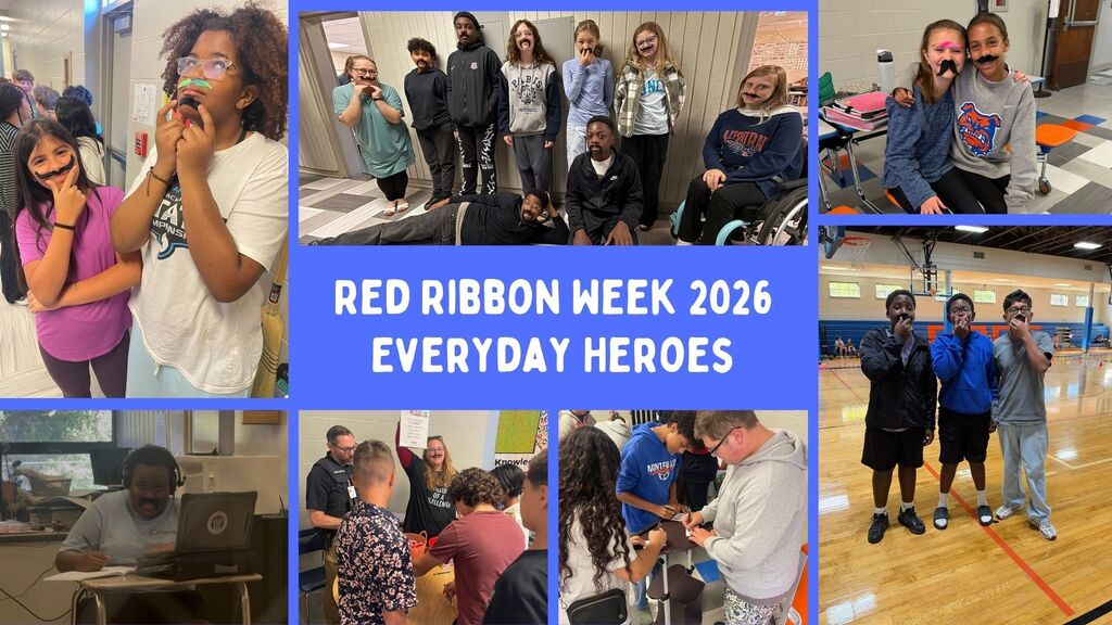 students participating in Red Ribbon Week activities