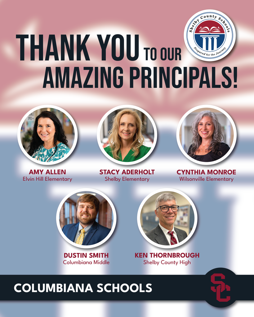 Pictures of principals from the Columbiana Zone