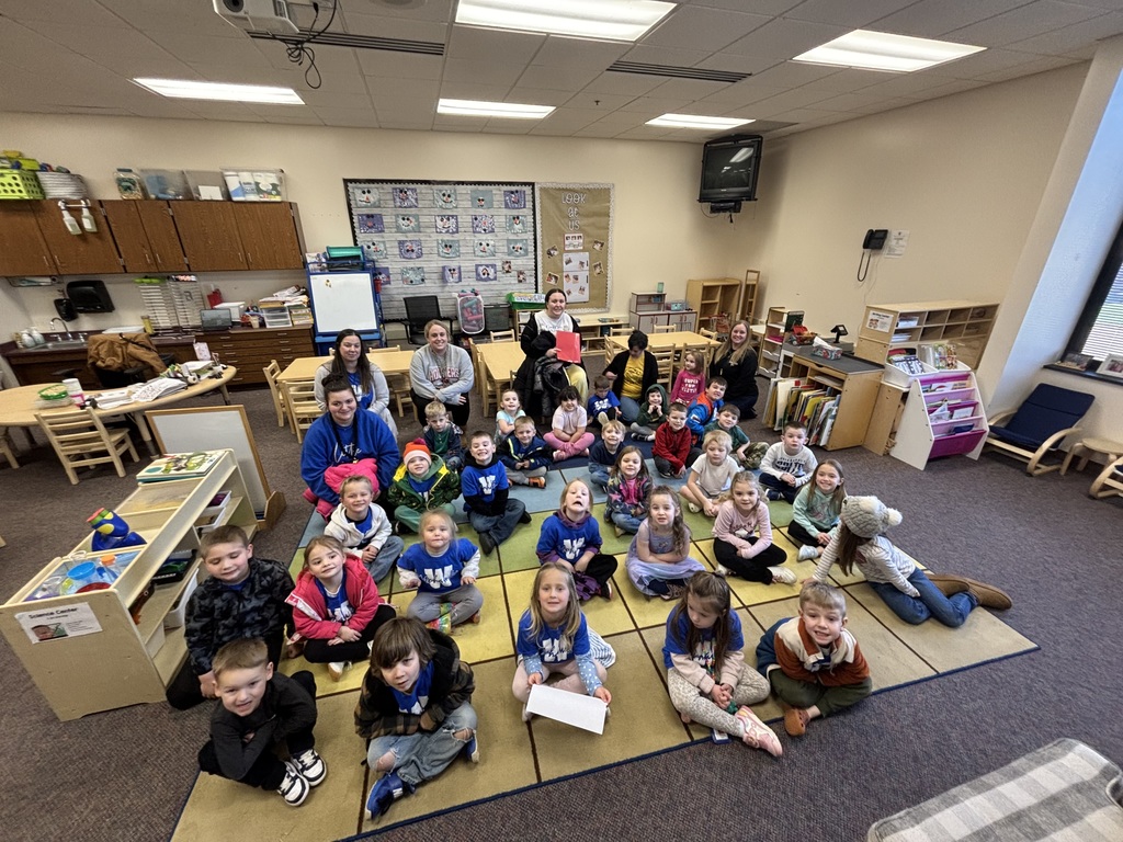 Group picture of students from the PreK classes at Waldron and Morristown!