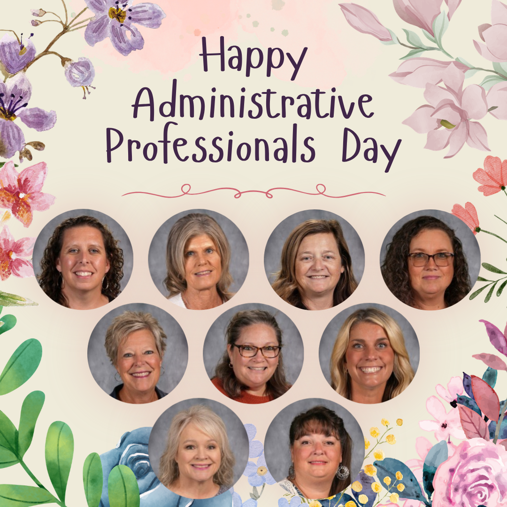 Happy administrative professionals day with pictures of 9 pictures of women