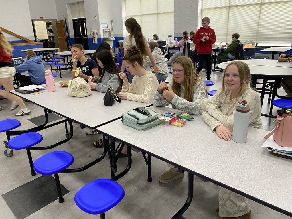 students at lunch