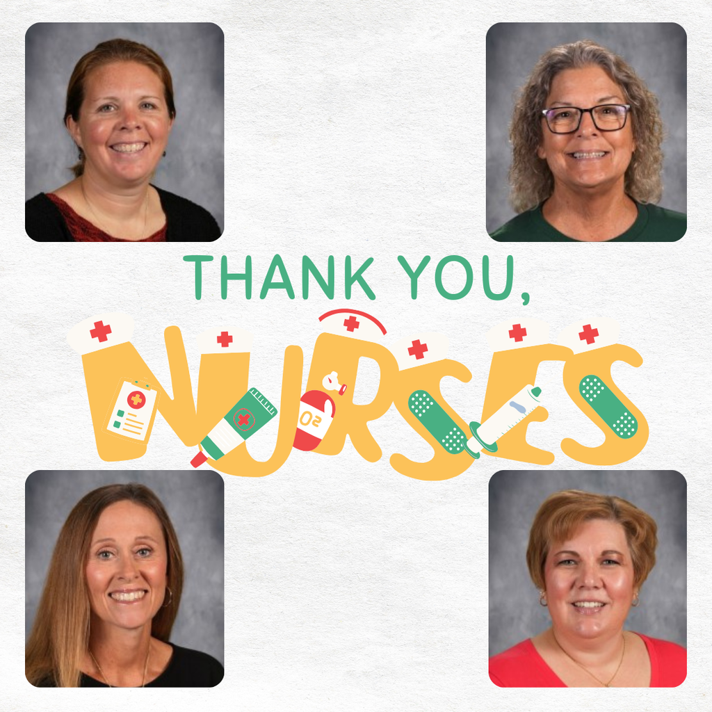 Thank you nurses with pictures of our four nurses