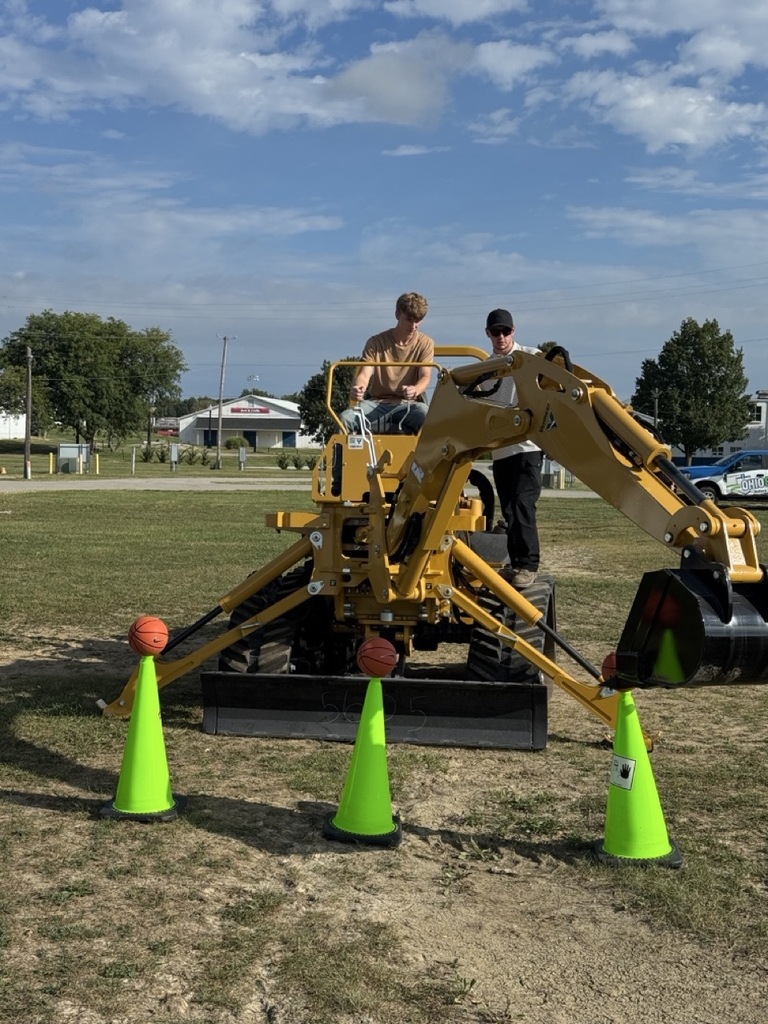 student operating equipment