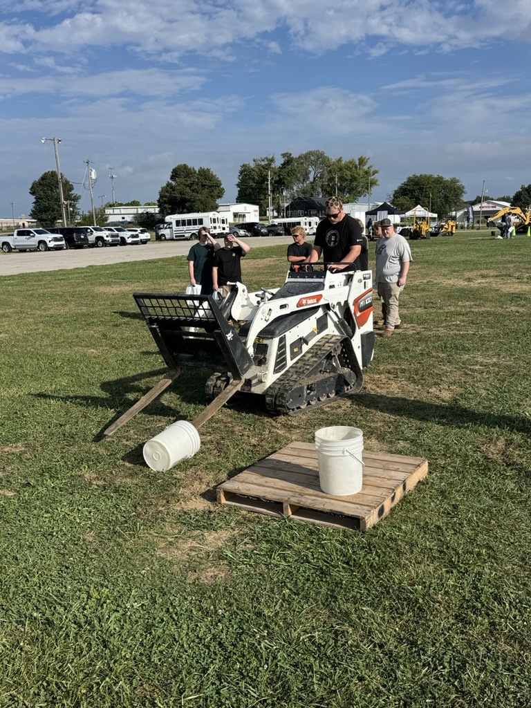 student operating equipment