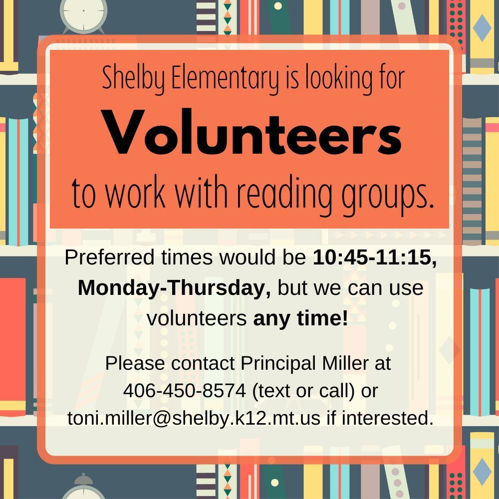 Looking for volunteers