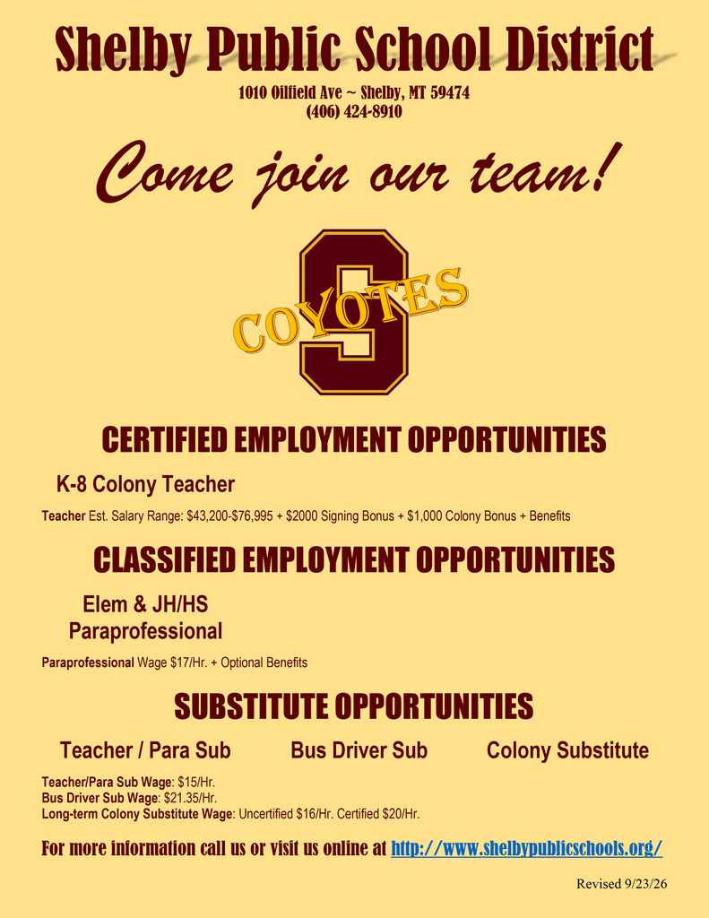 Job Posting