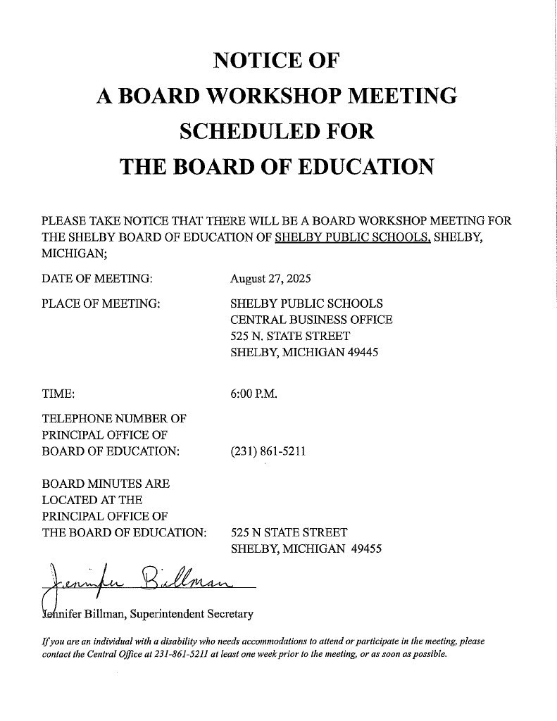 Aug 27, 2025 Board Workshop