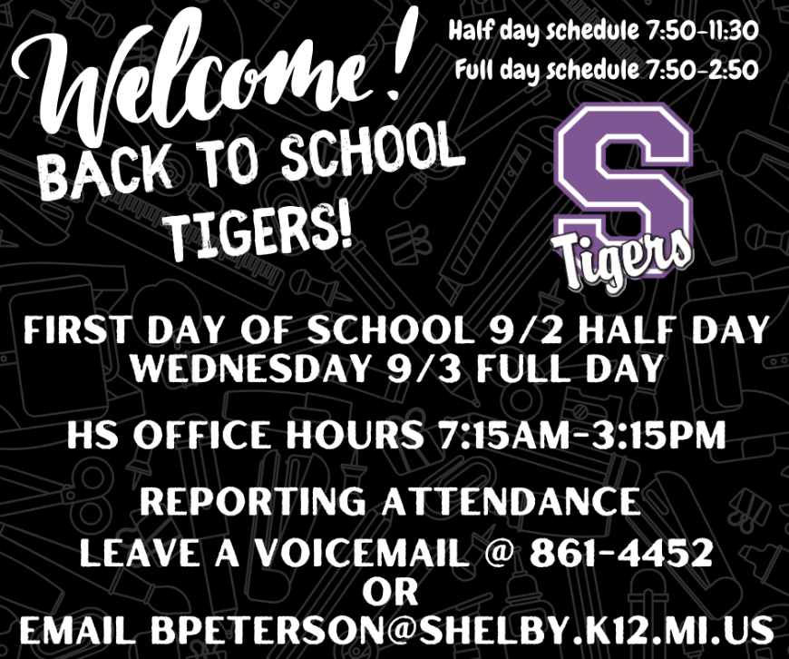 Welcome Back 2025 information.