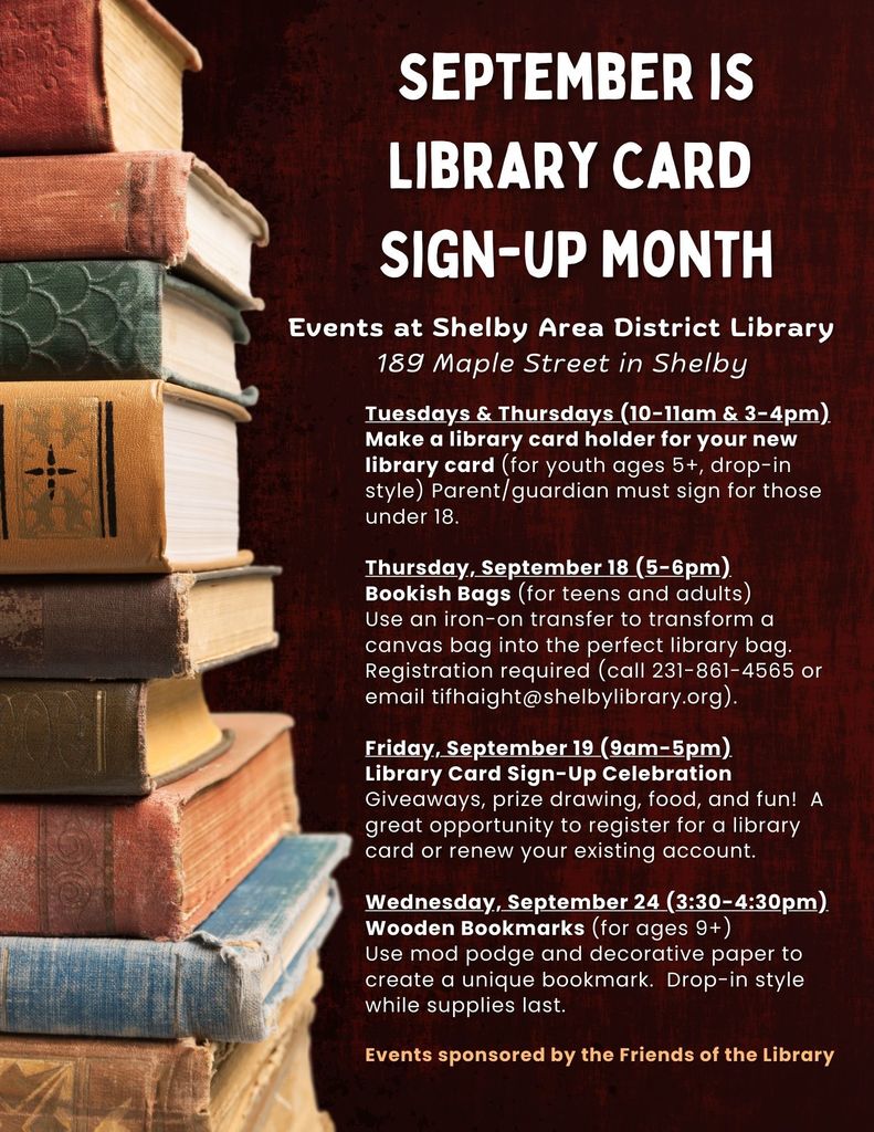 Library Card Sign up Month