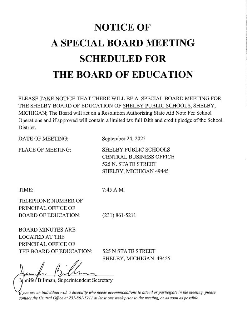 BOE Meeting