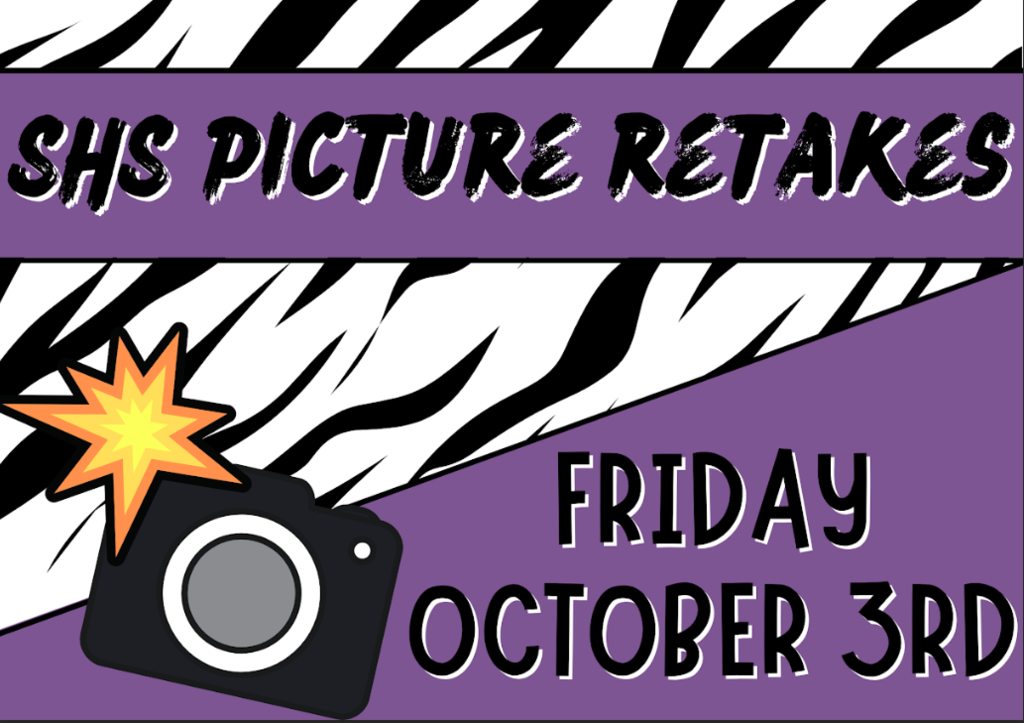 SHS Picture Retake Day is Friday, October 3rd.