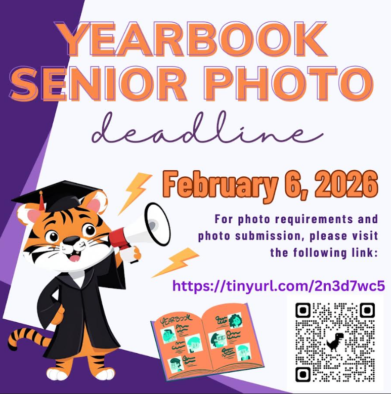 Senior Photos Due February, 6, 2026.