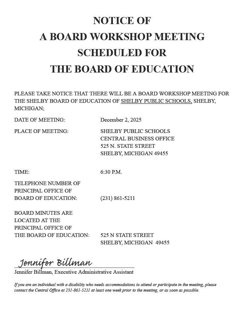 Dec 2, 2025 Board Workshop Meeting