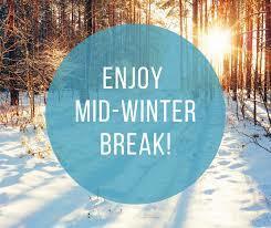 Winter Wooded Scene with Well Wishes for Winter Break