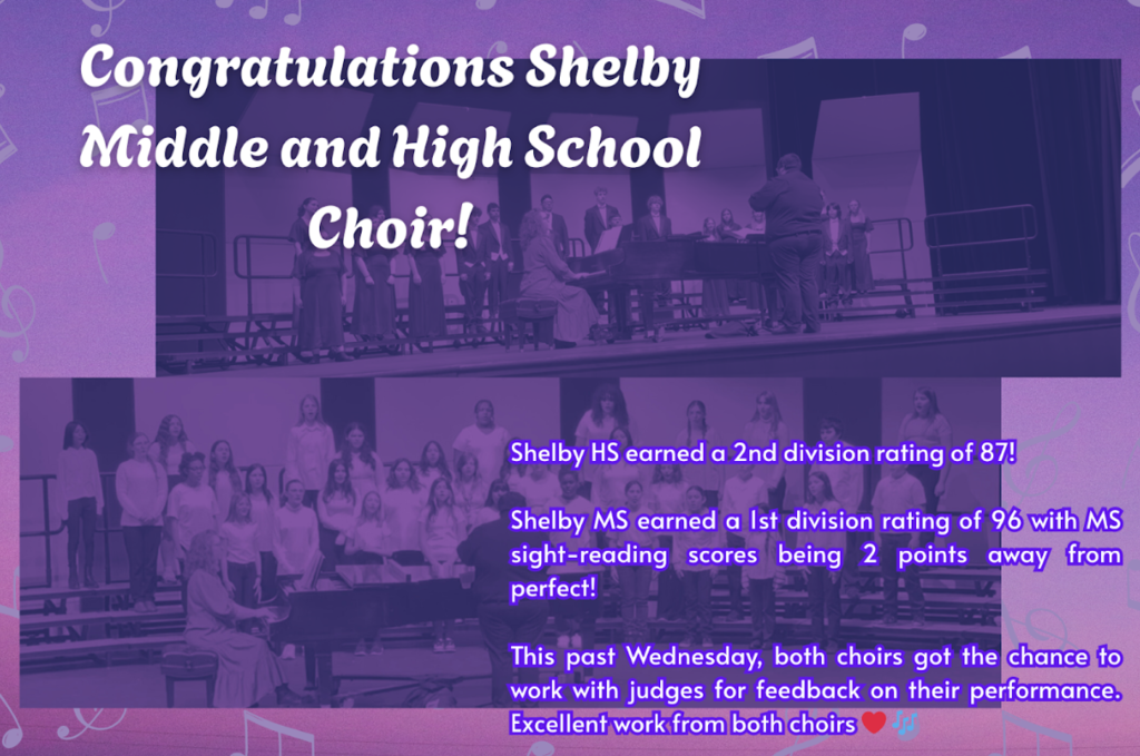 SHS Choir Congratulations 
