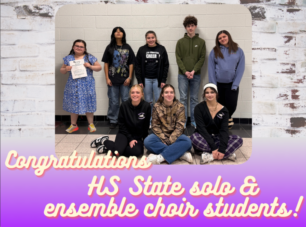 Congratulations SHS State Solo & Ensemble Choir Students!