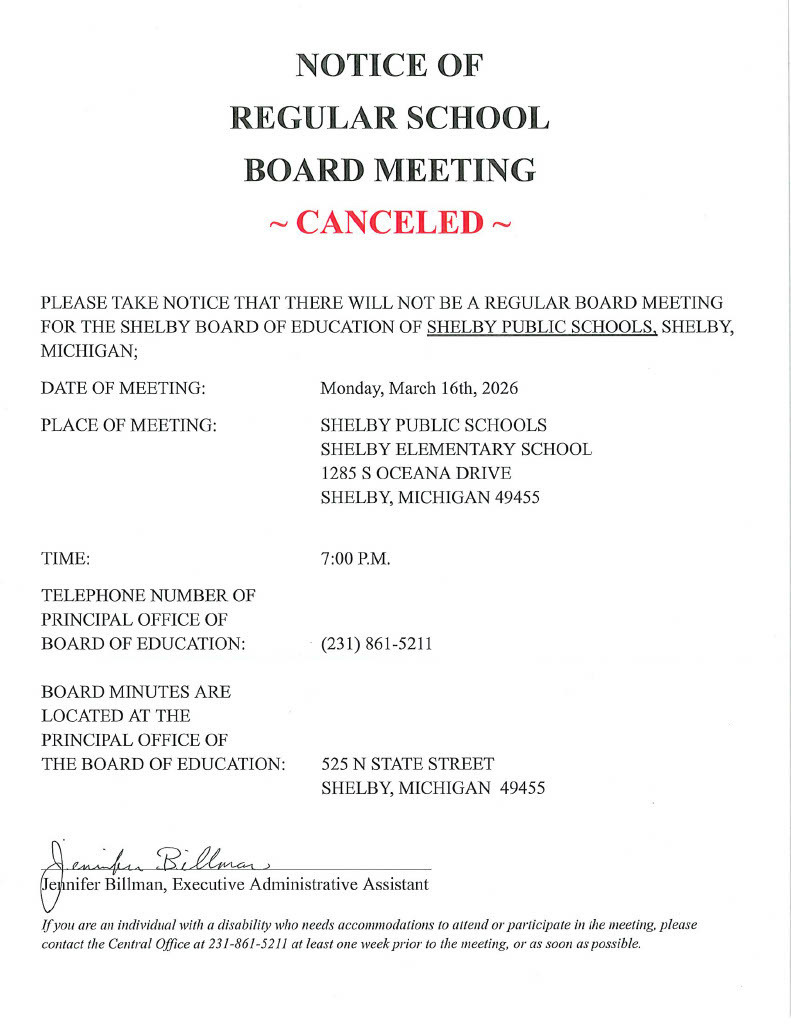 March 16, 2026 Closure